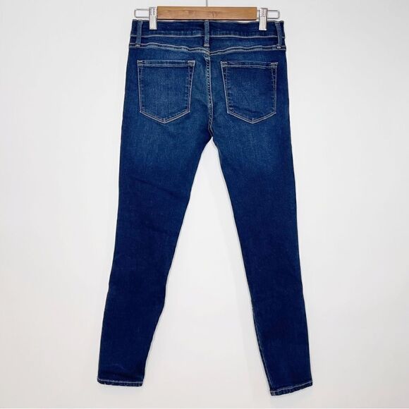 Frame Le Skinny De Jeanne Crop Jeans Bonn Wash Size 26 - Picture 2 of 9